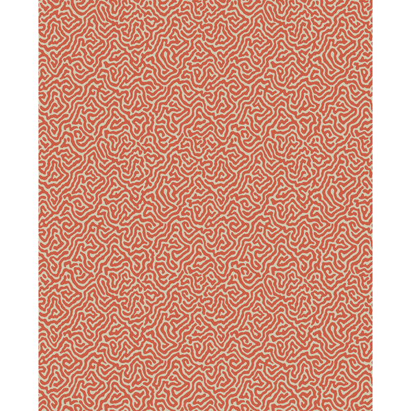 Vermicelli - Coral Orange By Cole & Son | Cole & Son Curio |  Wallcovering Print
