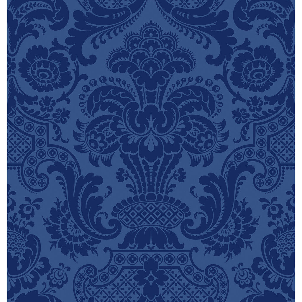 Petrouchka - Blue Blue By Cole & Son | Cole & Son Mariinsky Damask |  Wallcovering Print