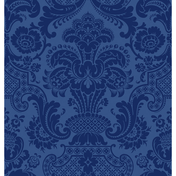 Petrouchka - Blue Blue By Cole & Son | Cole & Son Mariinsky Damask |  Wallcovering Print