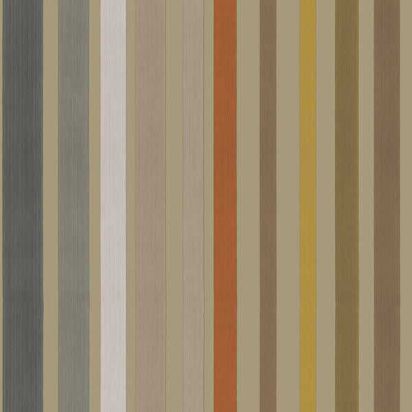 Carousel Stripe - Linen Multi By Cole & Son | Cole & Son Mariinsky Damask |  Wallcovering Print