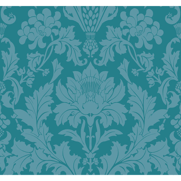 Fonteyn - Teal Teal By Cole & Son | Cole & Son Mariinsky Damask |  Wallcovering Print