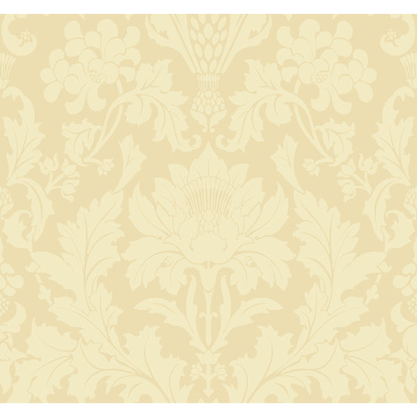 Fonteyn - Vintage Yellow Yellow By Cole & Son | Cole & Son Mariinsky Damask |  Wallcovering Print