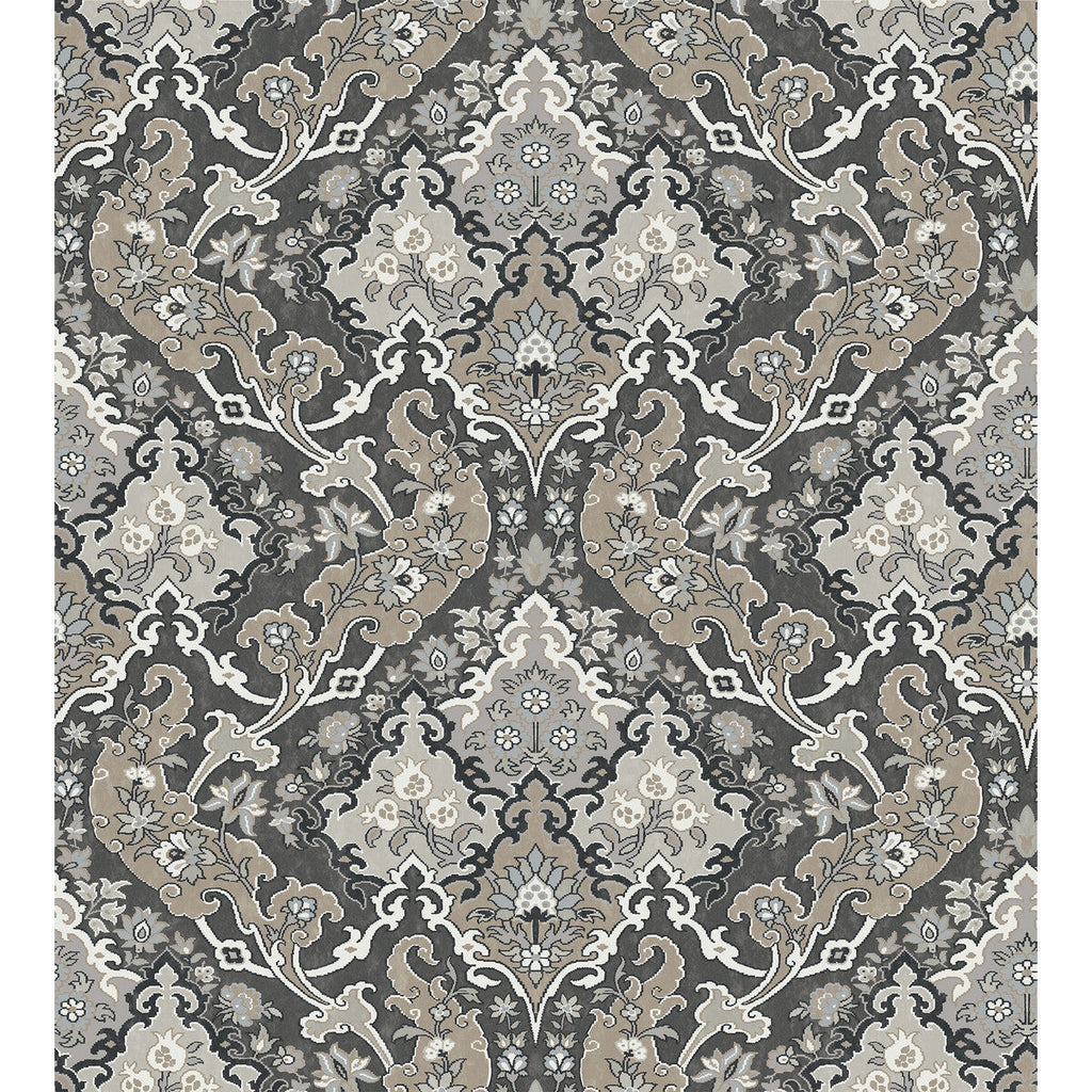 Pushkin - Charcoal Charcoal By Cole & Son | Cole & Son Mariinsky Damask |  Wallcovering Print