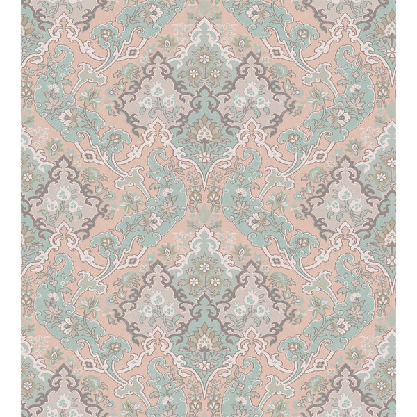 Pushkin - Pastel Multi Multi By Cole & Son | Cole & Son Mariinsky Damask |  Wallcovering Print