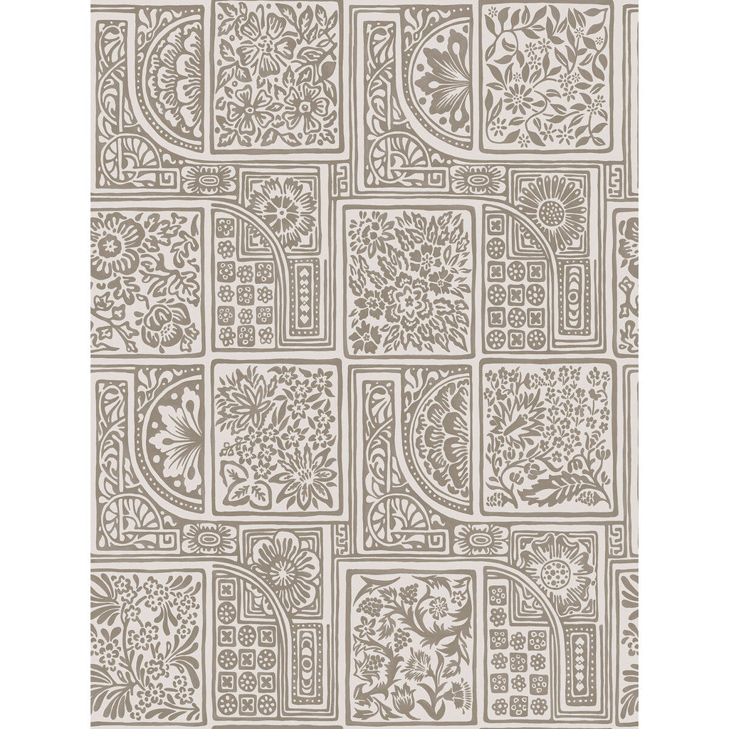 Bellini - Stone & Gilver Taupe By Cole & Son | Cole & Son Mariinsky Damask |  Wallcovering Print