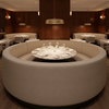 Luxury Cay - Fossil Upholstered Banquette | Architectural Fabrics