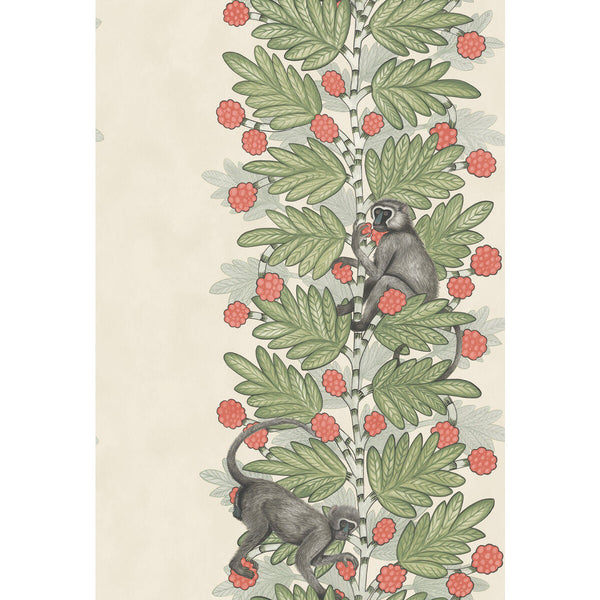 Acacia - Green & Coral Berries Multi | Cole & Son