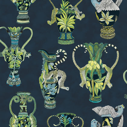 Khulu Vases - Midnight Multi | Cole & Son
