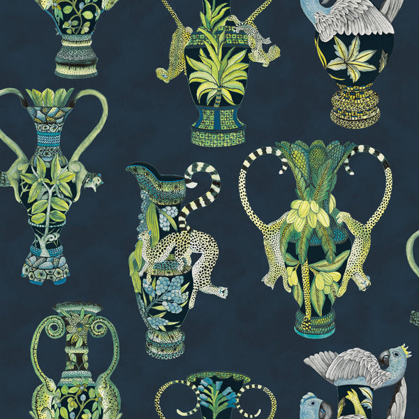 Khulu Vases - Midnight Multi | Cole & Son