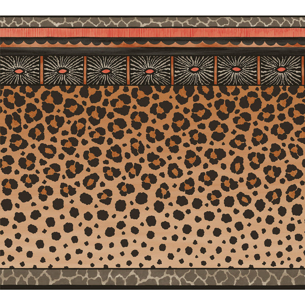 Zulu Border - Red & Brown Multi | Cole & Son