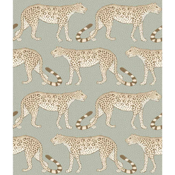 Leopard Walk - Olive & White Multi | Cole & Son