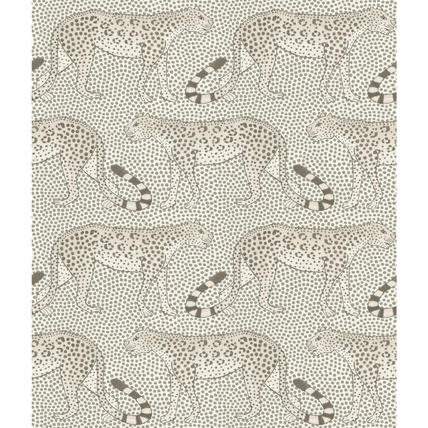 Leopard Walk - Black & White Black | Cole & Son