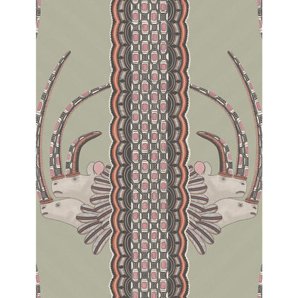 Jabu - Olive & Pink Multi | Cole & Son