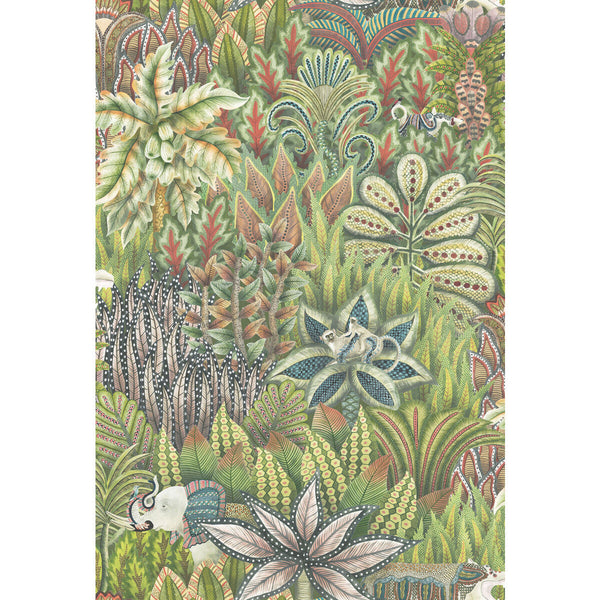 Singita - Green Multi By Cole & Son | Cole & Son Ardmore |  Wallcovering Print