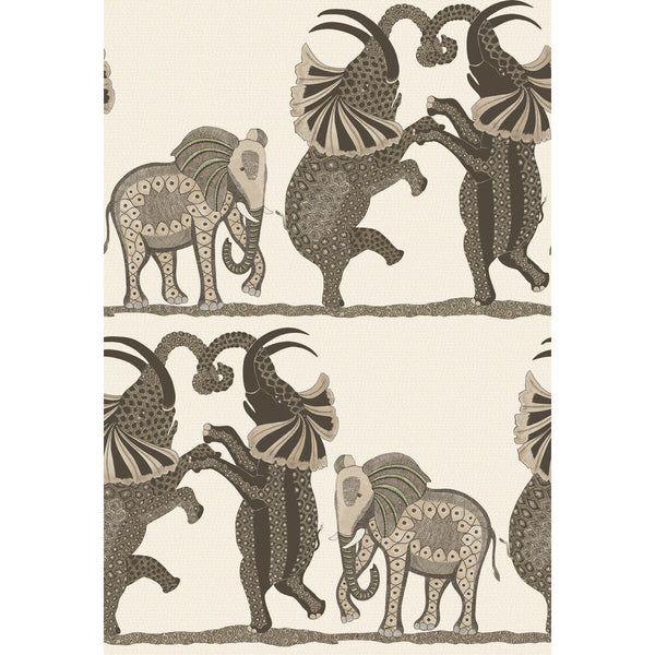 Safari Dance - Neutral & Charcoal Neutral By Cole & Son | Cole & Son Ardmore |  Wallcovering Print