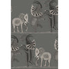 Safari Dance - Charcoal Black & White Charcoal By Cole & Son | Cole & Son Ardmore |  Wallcovering Print