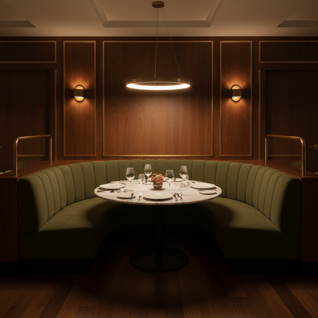 Port Royal - Hunter Upholstered Banquette | Architectural Fabrics