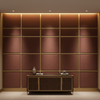 Triangle Reef - Bordeaux Upholstered Wall Panel | Architectural Fabrics