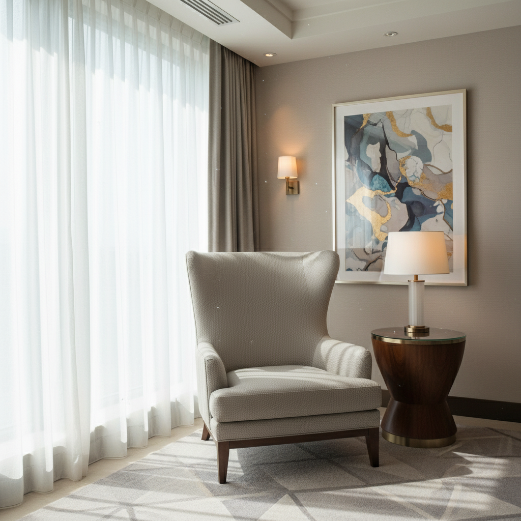 Algiers - Limestone Performance Vinyl Upholstered Chair | Architectural Fabrics