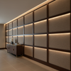 St. Eustatius - Mushroom Upholstered Wall Panel | Architectural Fabrics