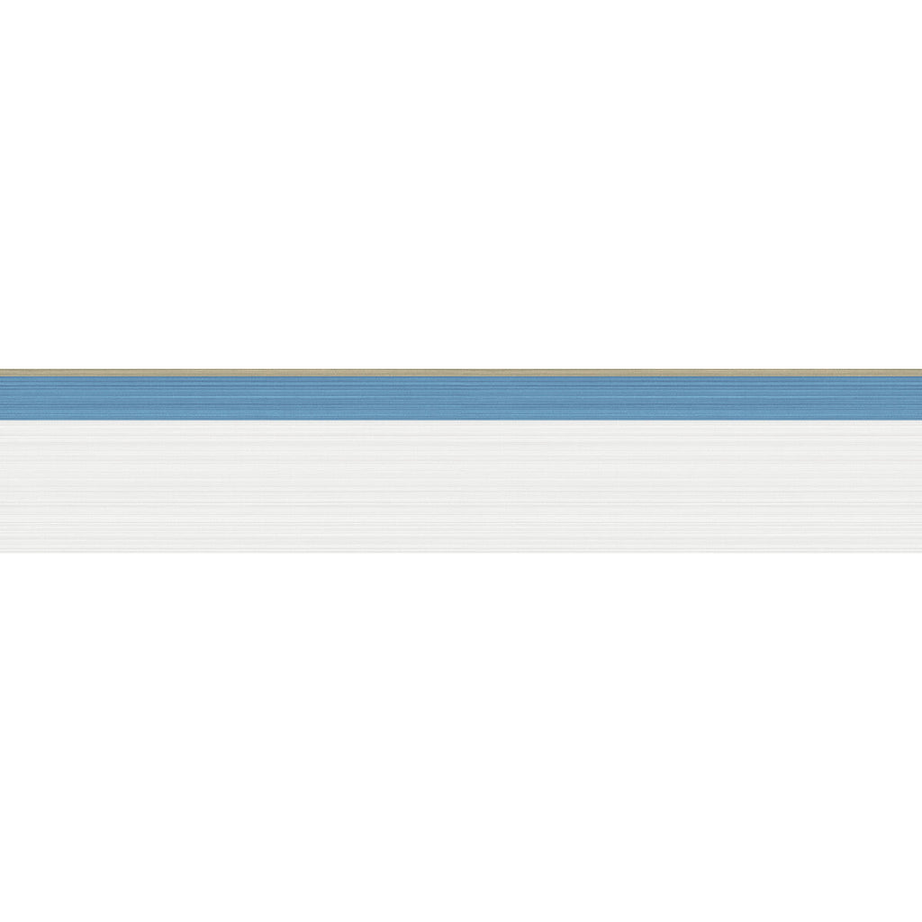 Jaspe Border - White Blue/Gold Blue By Cole & Son | Cole & Son Marquee Stripes |  Wallcovering Borders