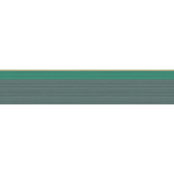 Jaspe Border - Viridian/Gilver Teal By Cole & Son | Cole & Son Marquee Stripes |  Wallcovering Borders