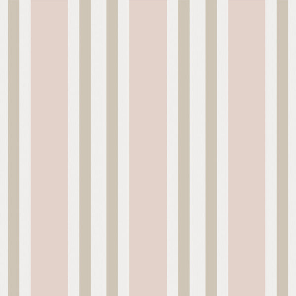 Polo Stripe - Soft Pink Pink By Cole & Son | Cole & Son Marquee Stripes |  Wallcovering Print
