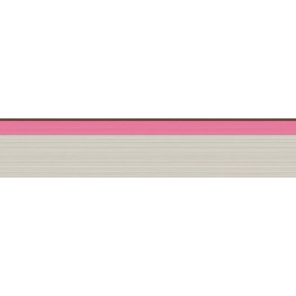 Jaspe Border - Charcoal/Pink Pink By Cole & Son | Cole & Son Marquee Stripes |  Wallcovering Borders