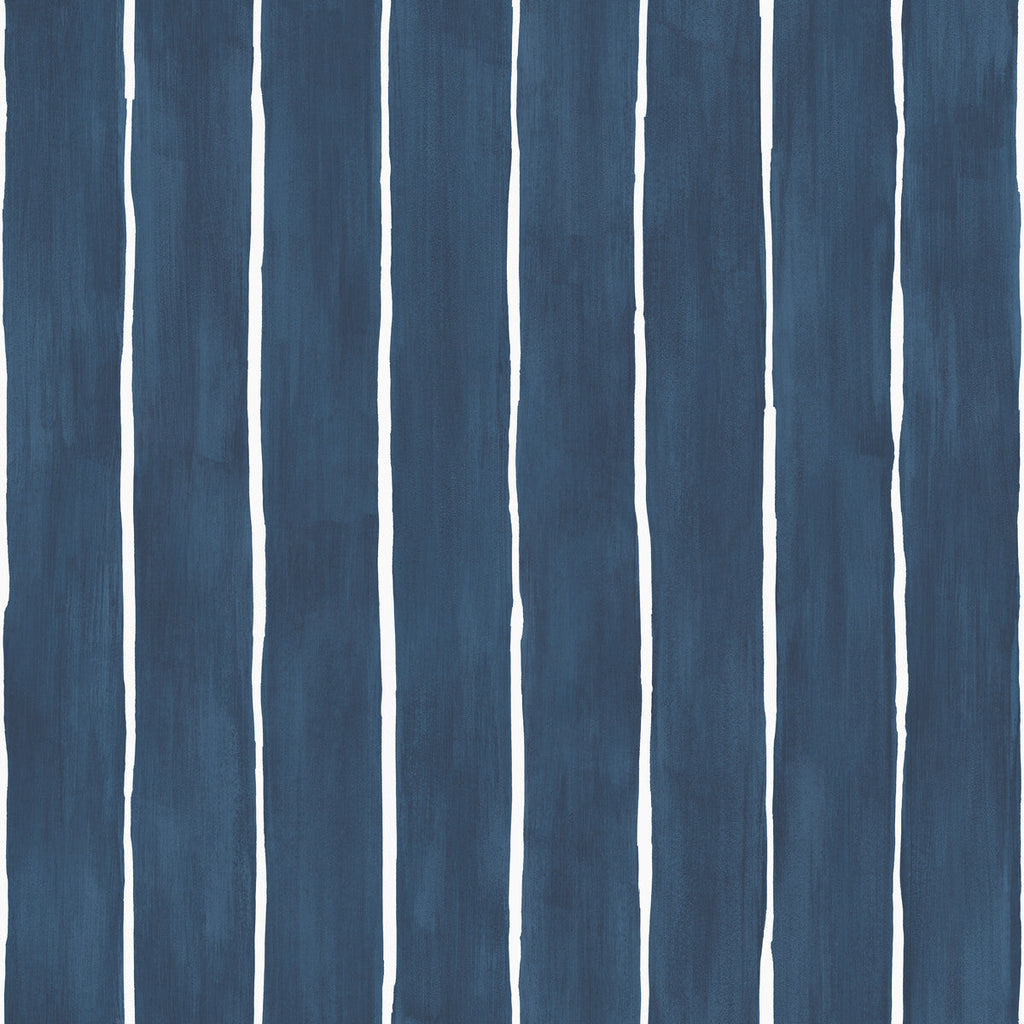 Marquee Stripe - Ink Indigo By Cole & Son | Cole & Son Marquee Stripes |  Wallcovering Print