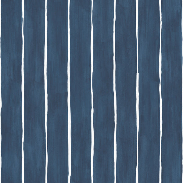 Marquee Stripe - Ink Indigo By Cole & Son | Cole & Son Marquee Stripes |  Wallcovering Print