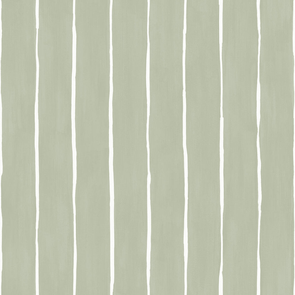 Marquee Stripe - Soft Olive Light Green By Cole & Son | Cole & Son Marquee Stripes |  Wallcovering Print