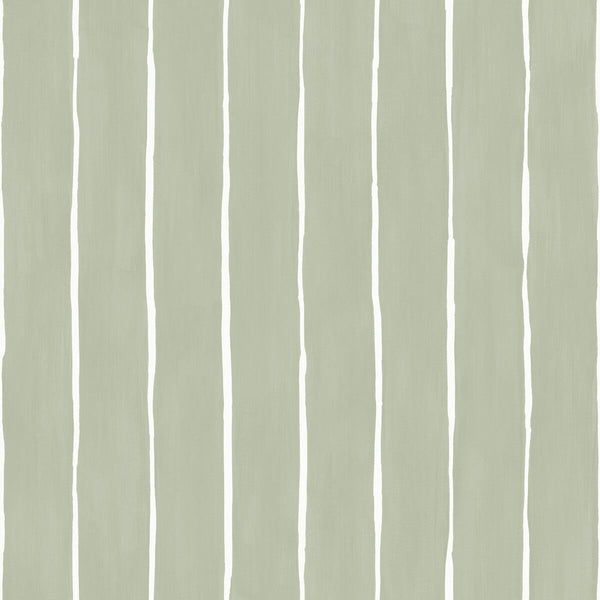 Marquee Stripe - Soft Olive Light Green By Cole & Son | Cole & Son Marquee Stripes |  Wallcovering Print