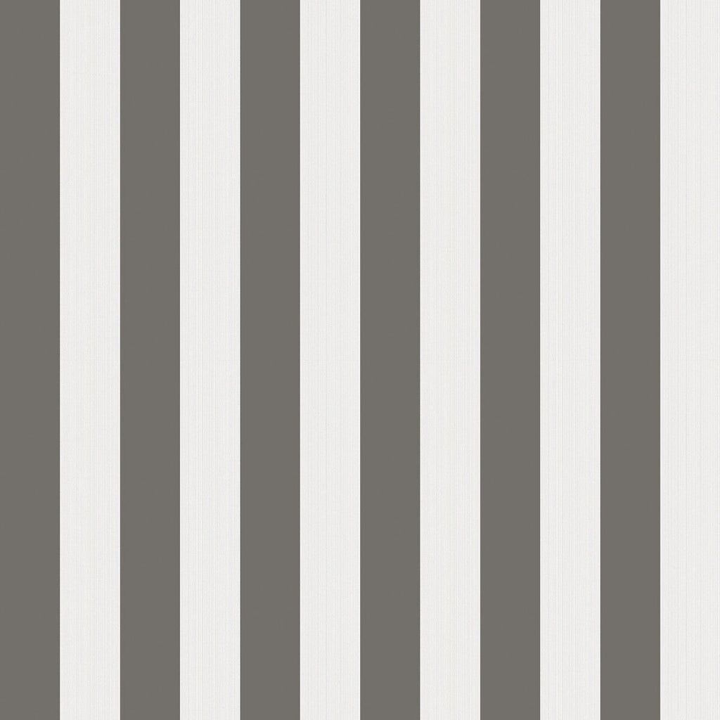 Regatta Stripe - Black/White/Linen Multi By Cole & Son | Cole & Son Marquee Stripes |  Wallcovering Print
