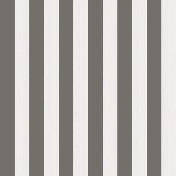 Regatta Stripe - Black/White/Linen Multi By Cole & Son | Cole & Son Marquee Stripes |  Wallcovering Print