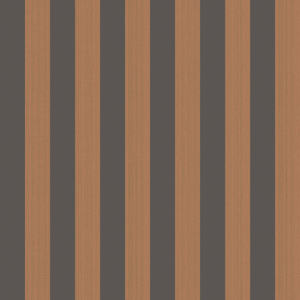 Regatta Stripe - Tan + Black Multi By Cole & Son | Cole & Son Marquee Stripes |  Wallcovering Print