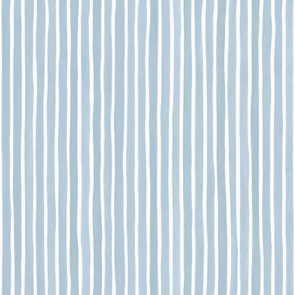 Croquet Stripe - Blue Light Blue By Cole & Son | Cole & Son Marquee Stripes |  Wallcovering Print