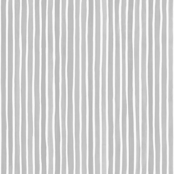 Croquet Stripe - Soft Grey Light Grey By Cole & Son | Cole & Son Marquee Stripes |  Wallcovering Print