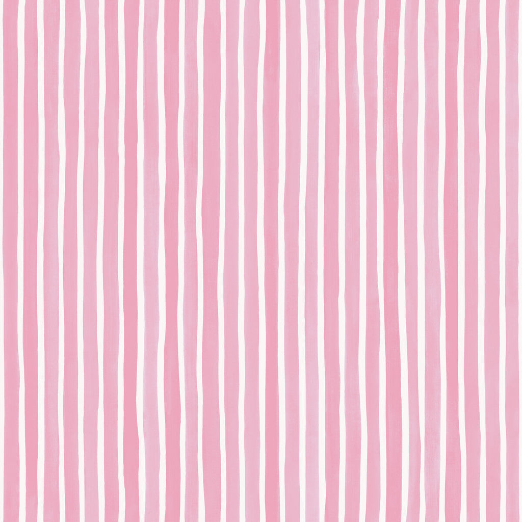 Croquet Stripe - Soft Pink Pink By Cole & Son | Cole & Son Marquee Stripes |  Wallcovering Print