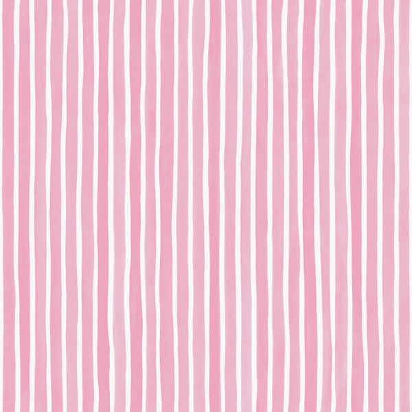 Croquet Stripe - Soft Pink Pink By Cole & Son | Cole & Son Marquee Stripes |  Wallcovering Print