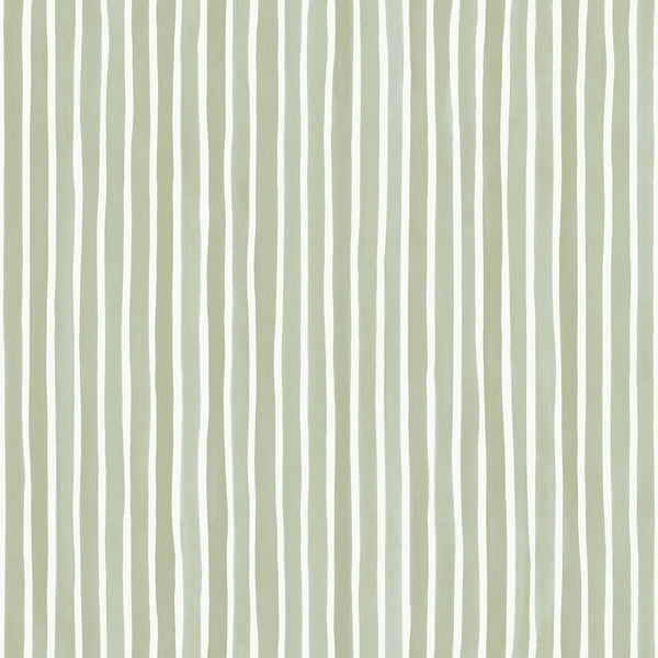 Croquet Stripe - Olive Green By Cole & Son | Cole & Son Marquee Stripes |  Wallcovering Print