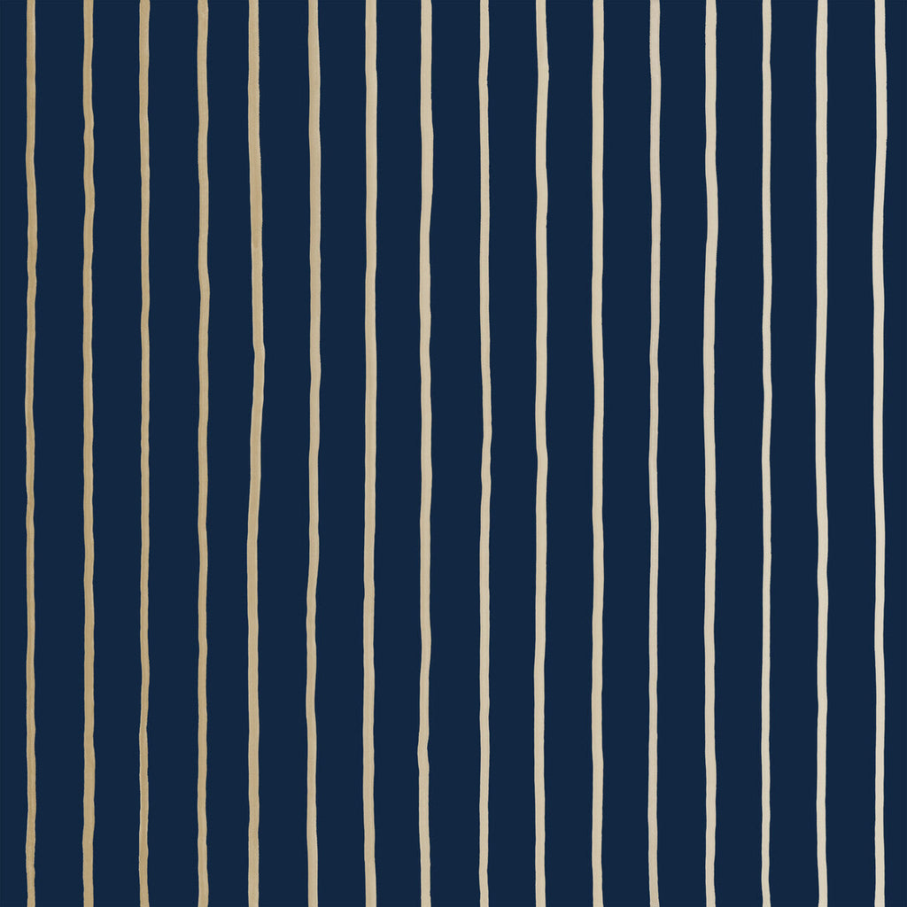 College Stripe - Ink Indigo By Cole & Son | Cole & Son Marquee Stripes |  Wallcovering Print