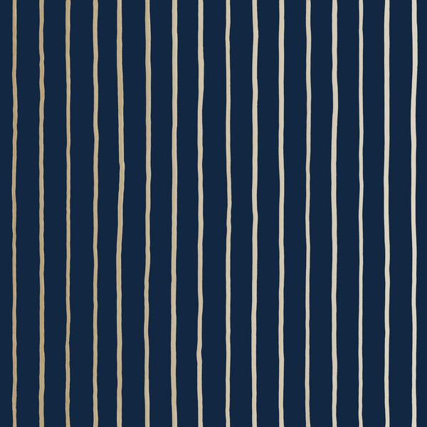 College Stripe - Ink Indigo By Cole & Son | Cole & Son Marquee Stripes |  Wallcovering Print