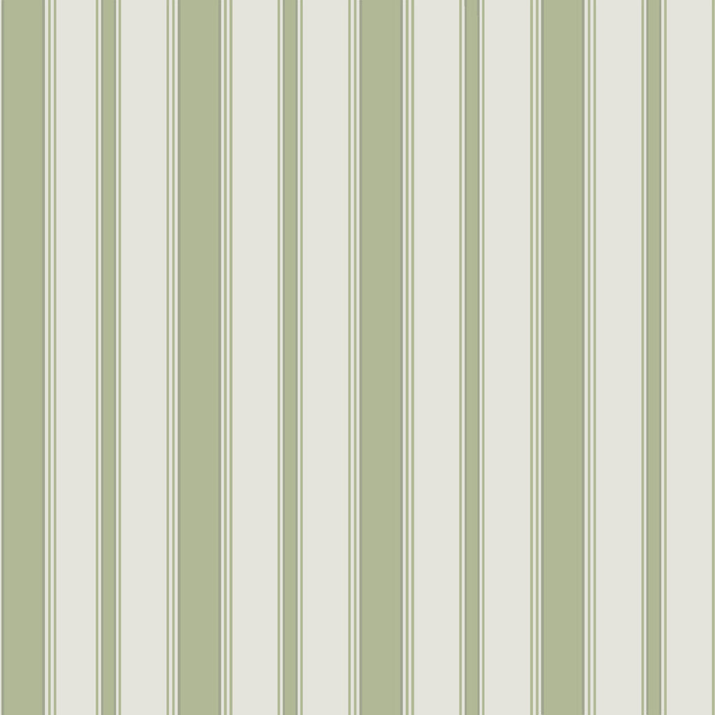 Cambridge Stripe - Leaf Green Celery By Cole & Son | Cole & Son Marquee Stripes | Stripes Wallcovering Print