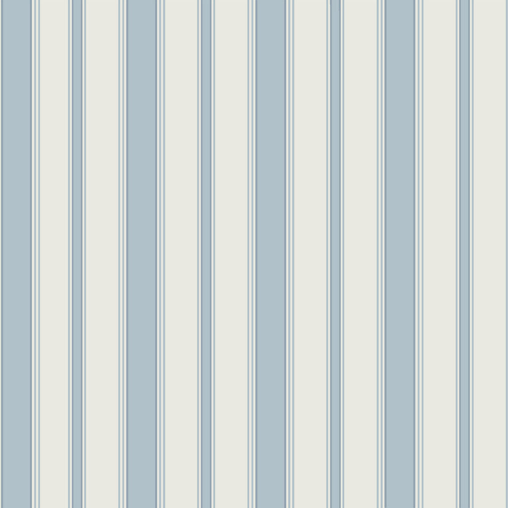 Cambridge Stripe - Pale Blue Light Blue By Cole & Son | Cole & Son Marquee Stripes | Stripes Wallcovering Print