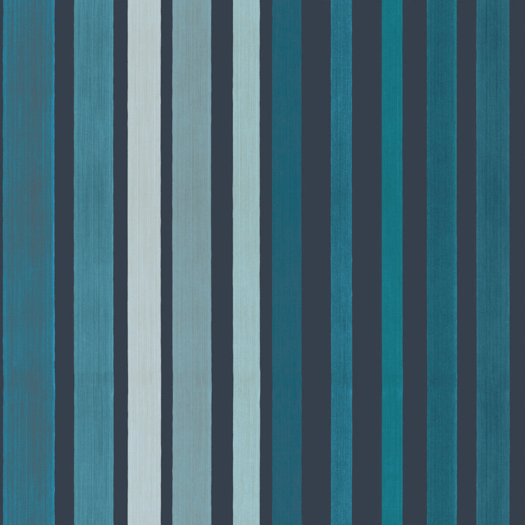 Carousel Stripe - Blue Multi By Cole & Son | Cole & Son Marquee Stripes |  Wallcovering Print