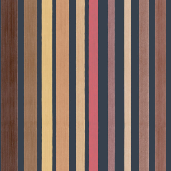 Carousel Stripe - Pink Multi By Cole & Son | Cole & Son Marquee Stripes |  Wallcovering Print
