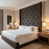 Tres Palmas - Dk. Espresso Upholstered Headboard | Architectural Fabrics