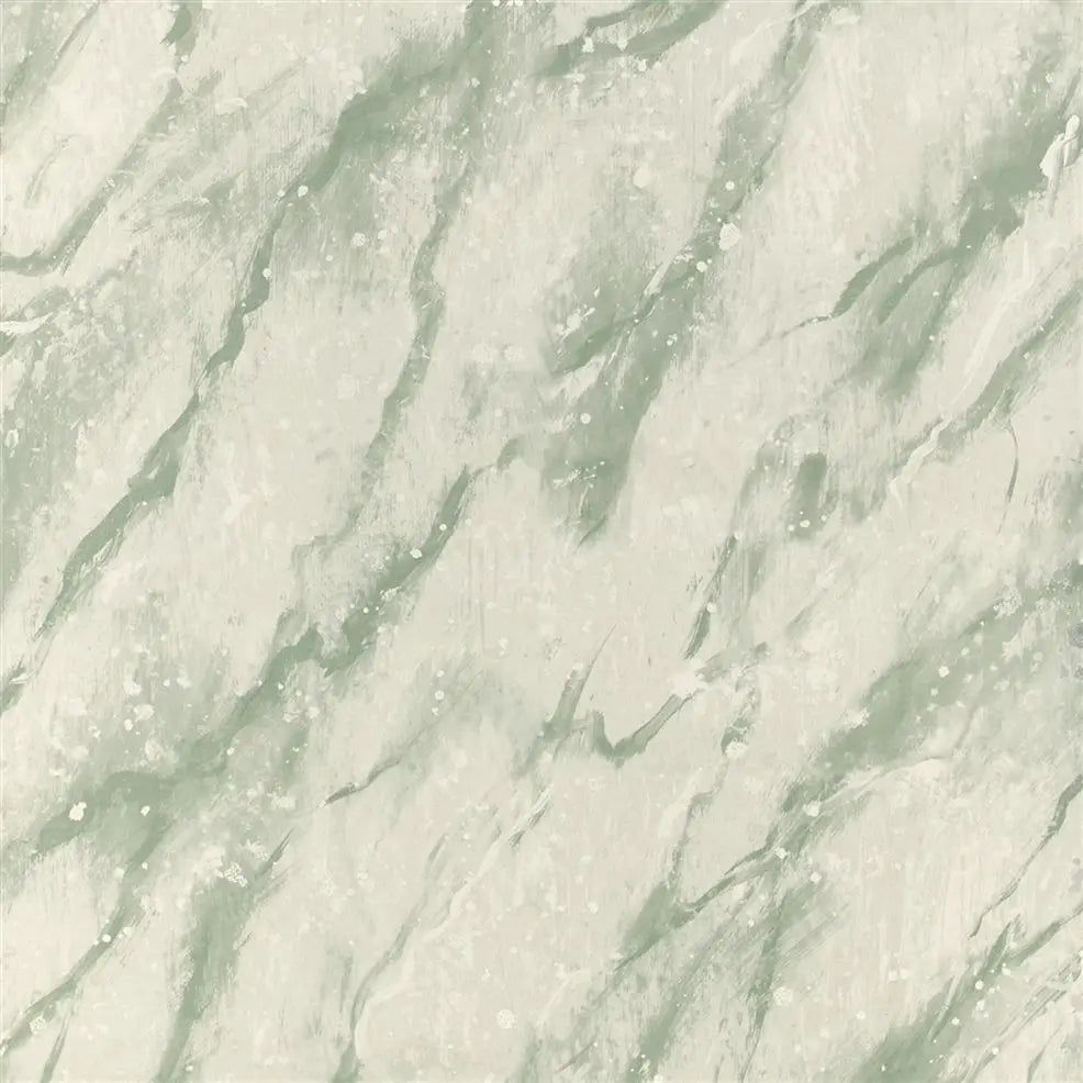 Carrara Marble Grande 03 Eau De Nil Green Wallpaper | Designers Guild Europe