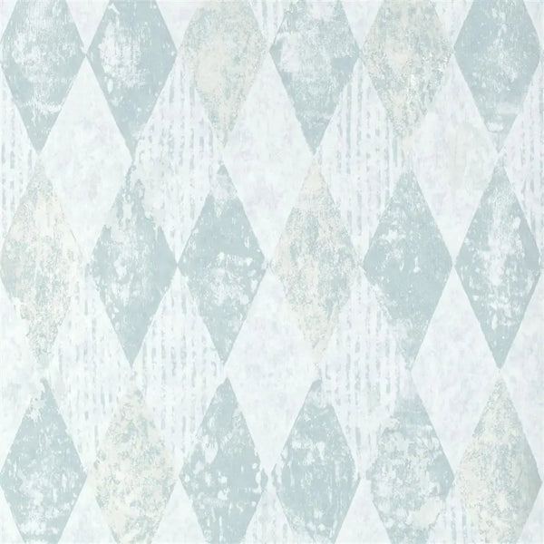 Arlecchino Diamond 06 Sky Wallpaper | Designers Guild Europe