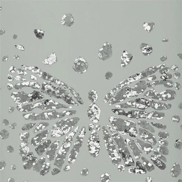 Les Messagers Butterfly 05 Grey Wallpaper | Christian Lacroix Europe